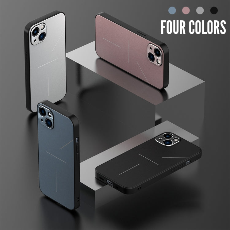 For iPhone 11 Pro R-JUST RJ-52 3-Line Style Metal TPU Shockproof Protective Case (Blue) - iPhone 11 Pro Cases by R-JUST | Online Shopping UK | buy2fix