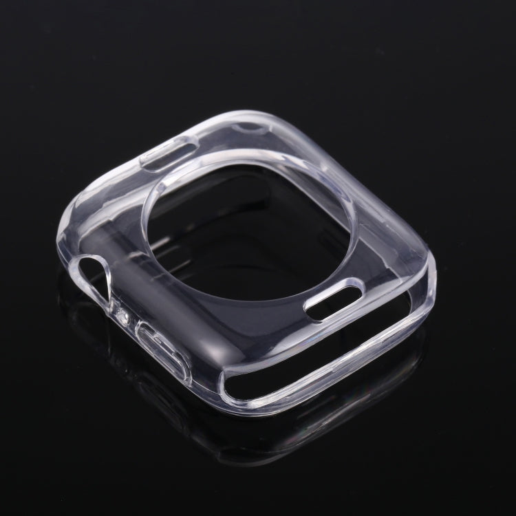 Shockproof TPU Hollow Protective Case For Apple Watch Series 9 / 8 / 7 41mm(Transparent) - Watch Cases by buy2fix | Online Shopping UK | buy2fix