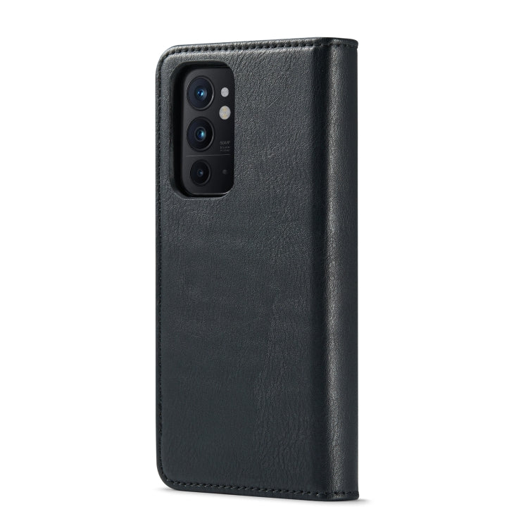 For OnePlus 9RT 5G DG.MING Crazy Horse Texture Detachable Magnetic Leather Phone Case(Black) - OnePlus Cases by DG.MING | Online Shopping UK | buy2fix