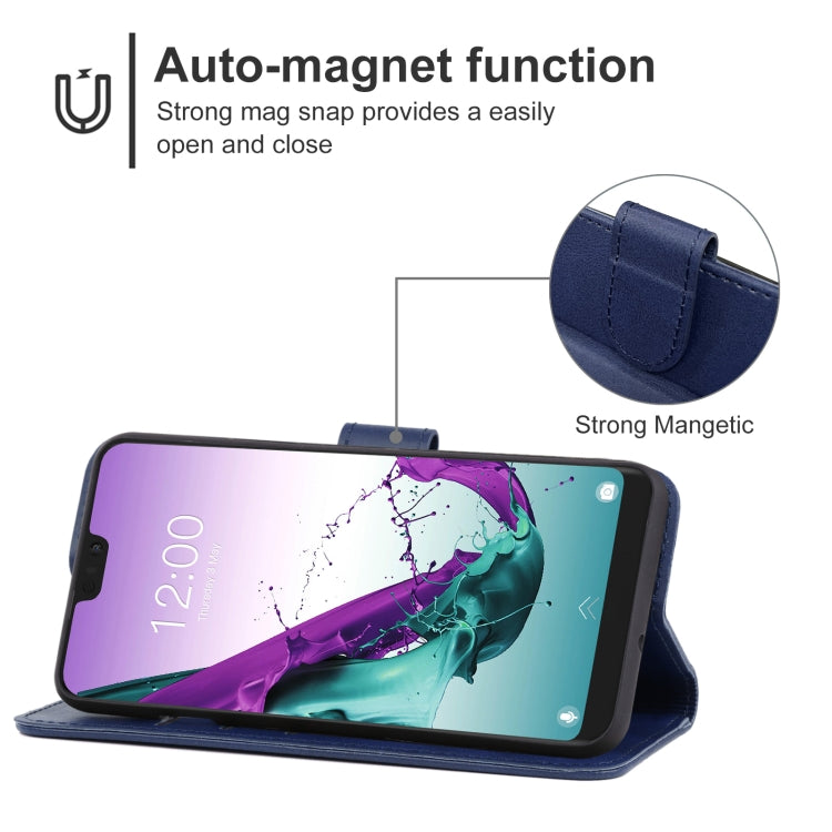 Leather Phone Case For Doogee N10(Blue) - More Brand by buy2fix | Online Shopping UK | buy2fix