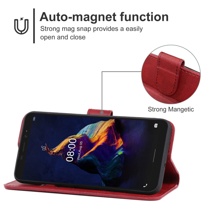 Leather Phone Case For Ulefone Armor X8(Red) - Ulefone Cases by buy2fix | Online Shopping UK | buy2fix