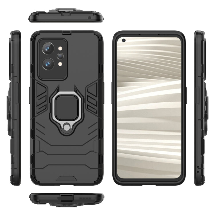 For OPPO Realme GT2 Pro Shockproof PC + TPU Holder Phone Case(Black) - Realme Cases by buy2fix | Online Shopping UK | buy2fix