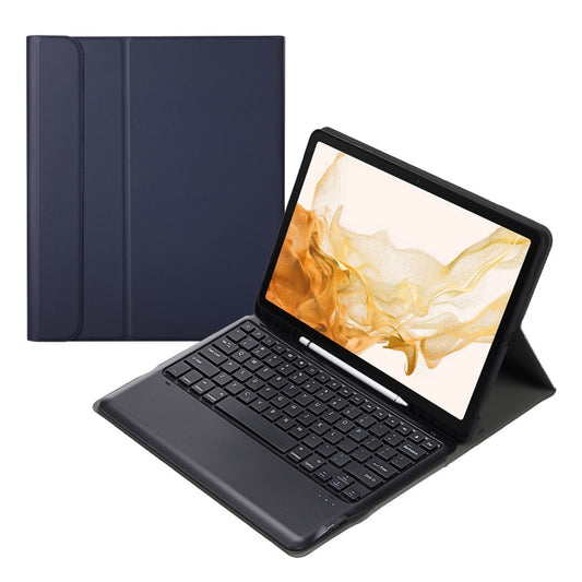 A800B Split Bluetooth Keyboard Leather Case with Holder & Pen Slot For Samsung Galaxy Tab S8+ X800(Blue) - Samsung Keyboard by buy2fix | Online Shopping UK | buy2fix