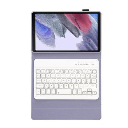 A220 Candy Color TPU Detachable Bluetooth Keyboard Leather Case with Bracket For Samsung Galaxy Tab A7 Lite 8.7 T220 / T225(Purple) - Samsung Keyboard by buy2fix | Online Shopping UK | buy2fix