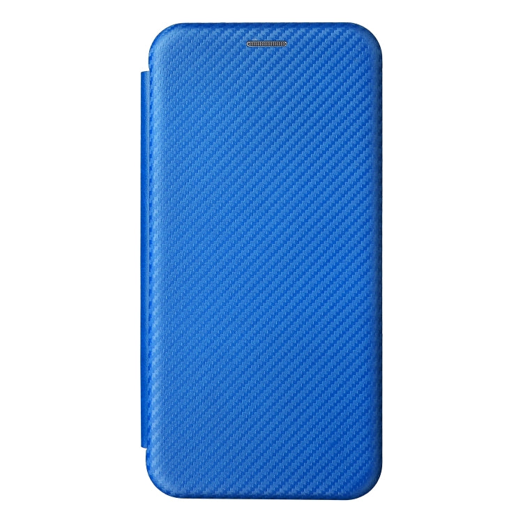 For Ulefone Note 13P Carbon Fiber Texture Horizontal Flip PU Phone Case(Blue) - Ulefone Cases by buy2fix | Online Shopping UK | buy2fix