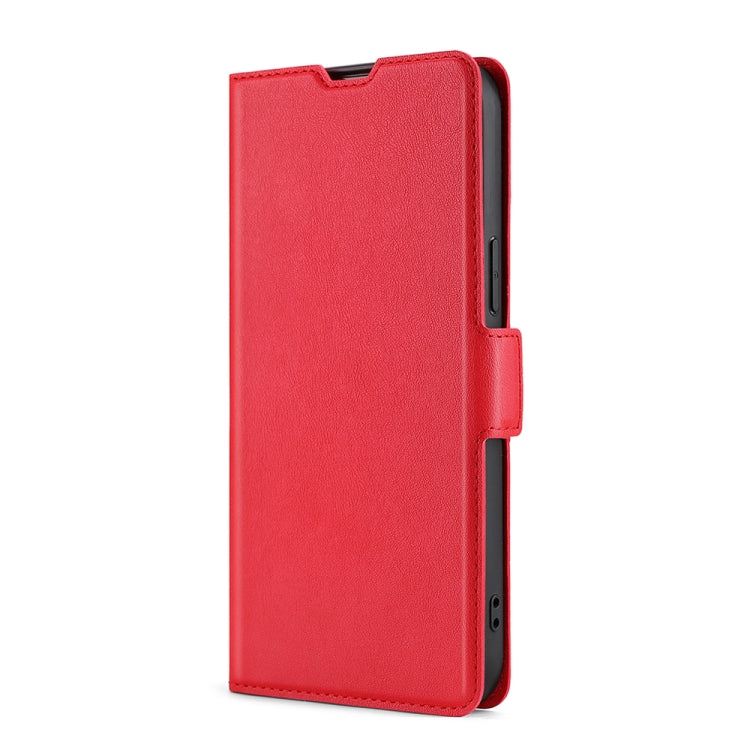 For Doogee X95 Ultra-thin Voltage Side Buckle PU + TPU Leather Phone Case(Red) - More Brand by buy2fix | Online Shopping UK | buy2fix