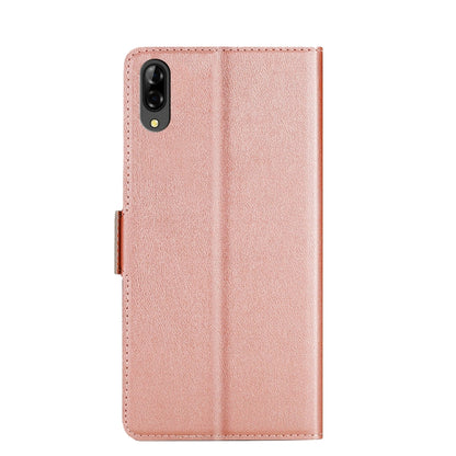 For Blackview A60 Ultra-thin Voltage Side Buckle PU + TPU Leather Phone Case(Rose Gold) - More Brand by buy2fix | Online Shopping UK | buy2fix