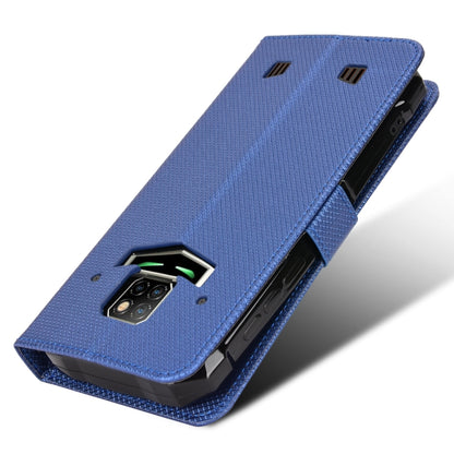 For Doogee S88 Pro / S88 Plus Diamond Texture Leather Phone Case(Blue) - Doogee Cases by buy2fix | Online Shopping UK | buy2fix