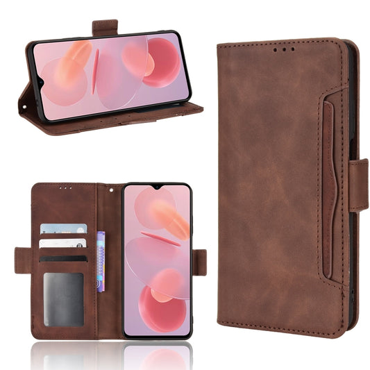 For Ulefone Note 12P Skin Feel Calf Pattern Leather Phone Case(Brown) - Ulefone Cases by buy2fix | Online Shopping UK | buy2fix