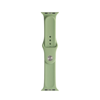 For Apple Watch Ultra 49mm&Watch Ultra 2 49mm / Series 9&8&7 45mm / SE 3&SE 2&6&SE&5&4 44mm / 3&2&1 42mm Mutural Liquid Silicone Watch Band(Mint Green) - Watch Bands by Mutural | Online Shopping UK | buy2fix