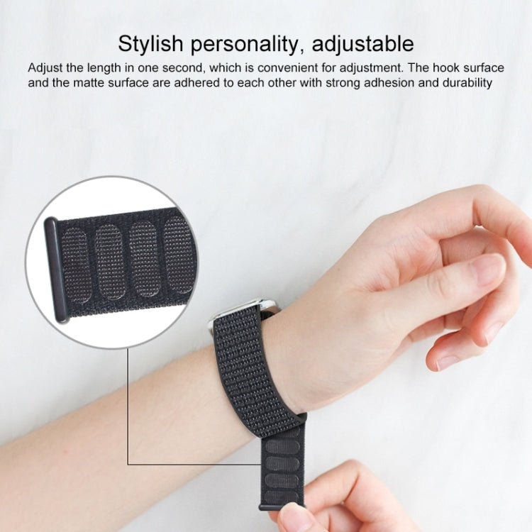 For Apple Watch Apple Watch Ultra 49mm&Watch Ultra 2 49mm / Series 9&8&7 45mm / SE 3&SE 2&6&SE&5&4 44mm / 3&2&1 42mm Mutural Nylon Watch Band(Charcoal Color) - Watch Bands by Mutural | Online Shopping UK | buy2fix