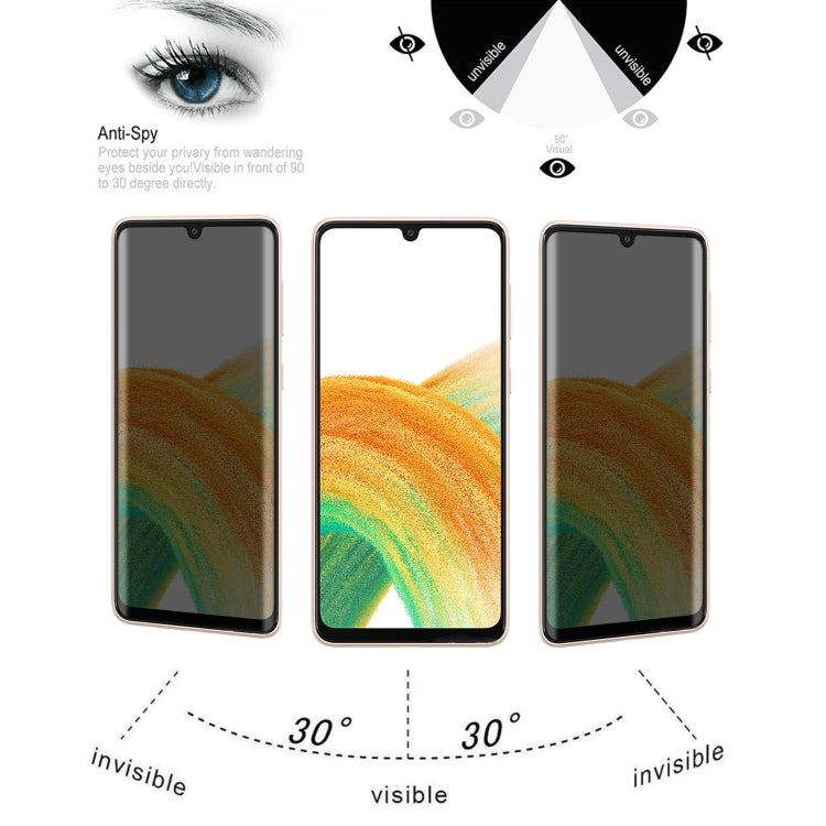 Full Cover Anti-peeping Tempered Glass Film For Samsung Galaxy A33 5G - Galaxy Tempered Glass by buy2fix | Online Shopping UK | buy2fix