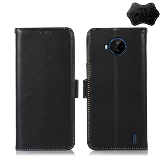 For Nokia C20 Plus Crazy Horse Top Layer Cowhide Leather Phone Case(Black) - Nokia Cases by buy2fix | Online Shopping UK | buy2fix