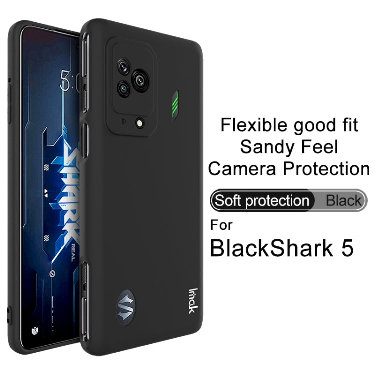 For Xiaomi Black Shark 5 IMAK UC-3 Series Shockproof Frosted TPU Phone Case(Black) - Xiaomi Cases by imak | Online Shopping UK | buy2fix