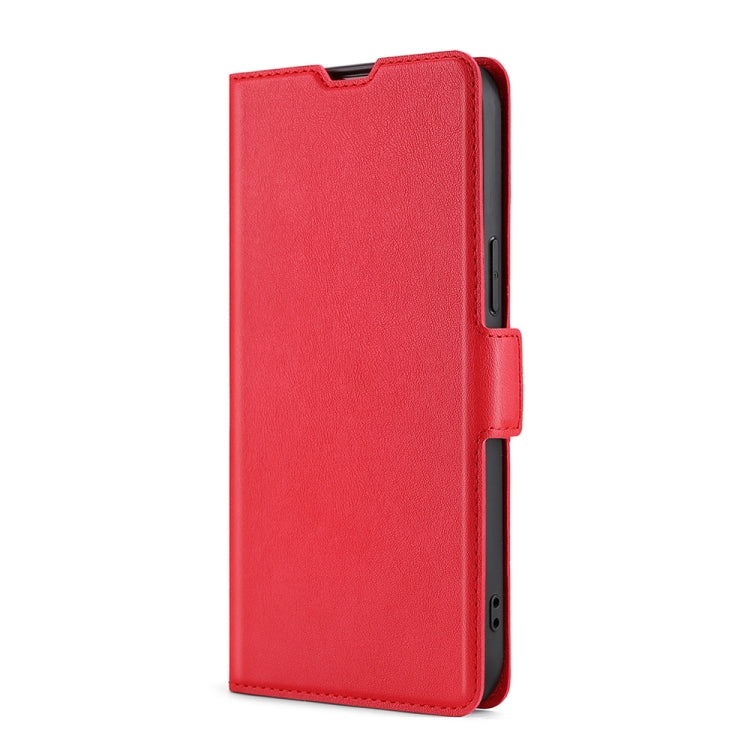 For Blackview A55 Pro Ultra-thin Voltage Side Buckle PU + TPU Leather Phone Case(Red) - More Brand by buy2fix | Online Shopping UK | buy2fix