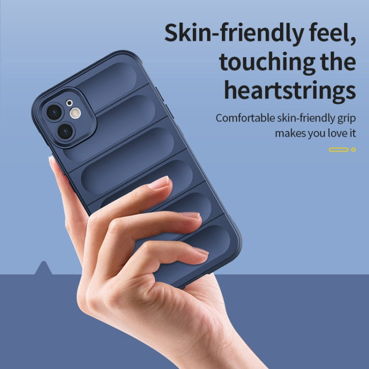 For iPhone 13 Pro Max Magic Shield TPU + Flannel Phone Case (Dark Blue) - iPhone 13 Pro Max Cases by buy2fix | Online Shopping UK | buy2fix