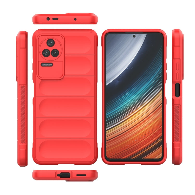 For Xiaomi Redmi K40S Magic Shield TPU + Flannel Phone Case(Black) - Xiaomi Cases by buy2fix | Online Shopping UK | buy2fix