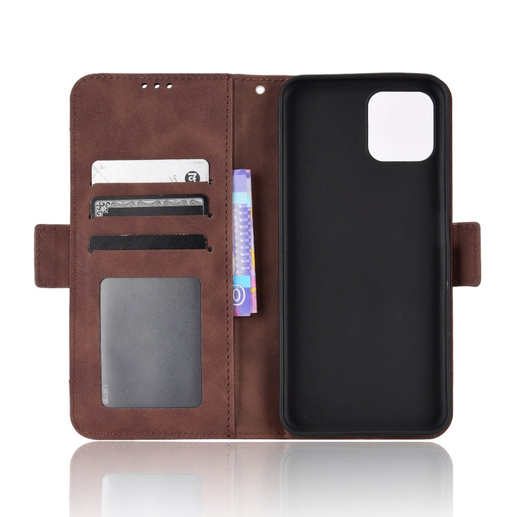 For Blackview A95 Skin Feel Calf Texture Card Slots Leather Phone Case(Brown) - More Brand by buy2fix | Online Shopping UK | buy2fix