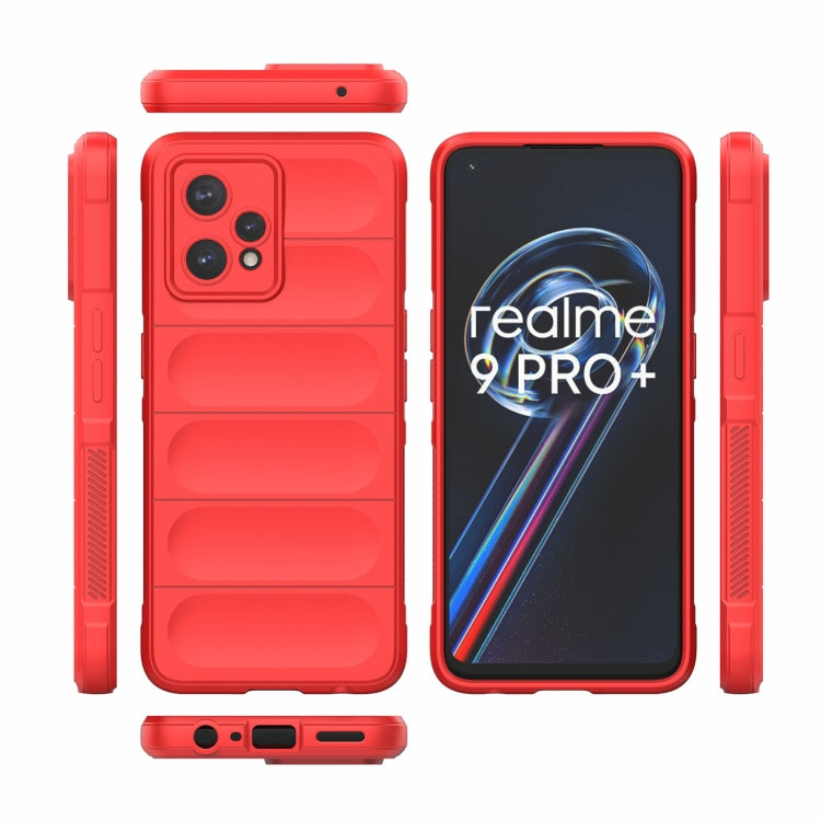 For OPPO Realme 9 Pro+ Magic Shield TPU + Flannel Phone Case(White) - Realme Cases by buy2fix | Online Shopping UK | buy2fix