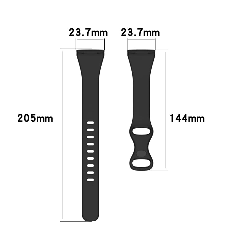 For Fitbit Versa 4 / Versa 3 / Sense Universal TPU Watch Band, Size:L(Dark Red) - Watch Bands by buy2fix | Online Shopping UK | buy2fix