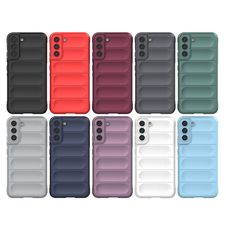 For Samsung Galaxy S22+ 5G Magic Shield TPU + Flannel Phone Case(Dark Grey) - Galaxy S22+ 5G Cases by buy2fix | Online Shopping UK | buy2fix