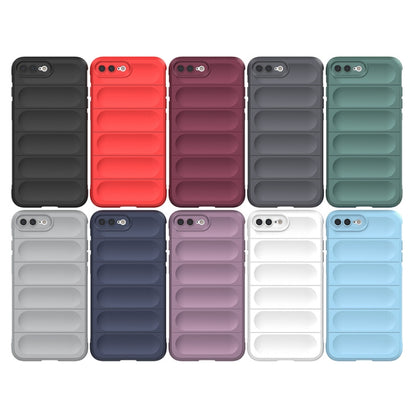 Magic Shield TPU + Flannel Phone Case For iPhone 8 Plus / 7 Plus(Grey) - More iPhone Cases by buy2fix | Online Shopping UK | buy2fix