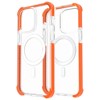 For iPhone 14 Magsafe Magnetic Acrylic Shockproof Phone Case (Orange) - iPhone 14 Cases by buy2fix | Online Shopping UK | buy2fix