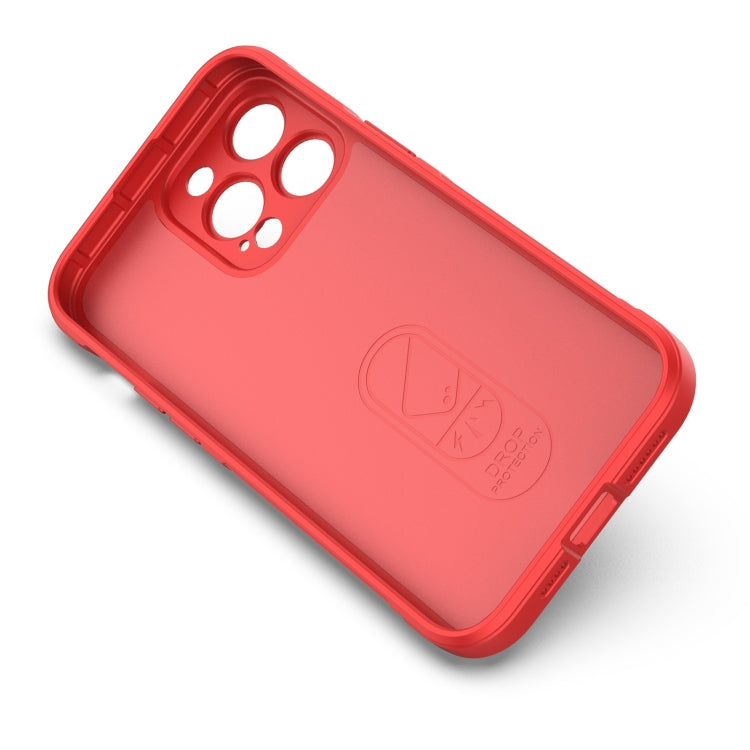 For iPhone 14 Pro Max Magic Shield TPU + Flannel Phone Case (Red) - iPhone 14 Pro Max Cases by buy2fix | Online Shopping UK | buy2fix