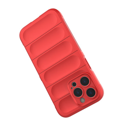 For iPhone 14 Pro Max Magic Shield TPU + Flannel Phone Case (Red) - iPhone 14 Pro Max Cases by buy2fix | Online Shopping UK | buy2fix