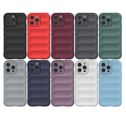 For iPhone 14 Plus Magic Shield TPU + Flannel Phone Case (Dark Grey) - iPhone 14 Plus Cases by buy2fix | Online Shopping UK | buy2fix