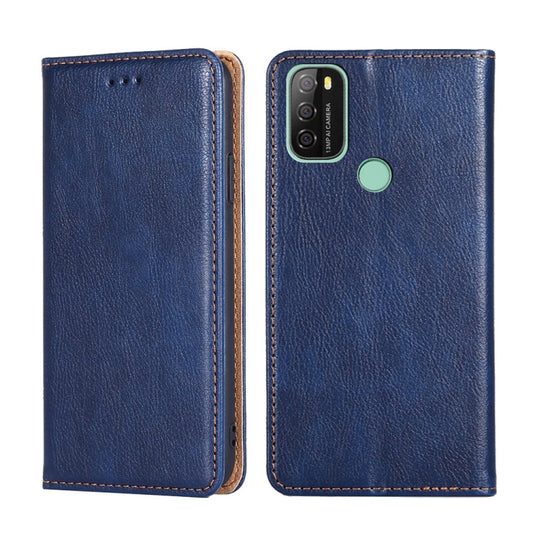 For Blackview A70 Gloss Oil Solid Color Magnetic Leather Phone Case(Blue) - More Brand by buy2fix | Online Shopping UK | buy2fix