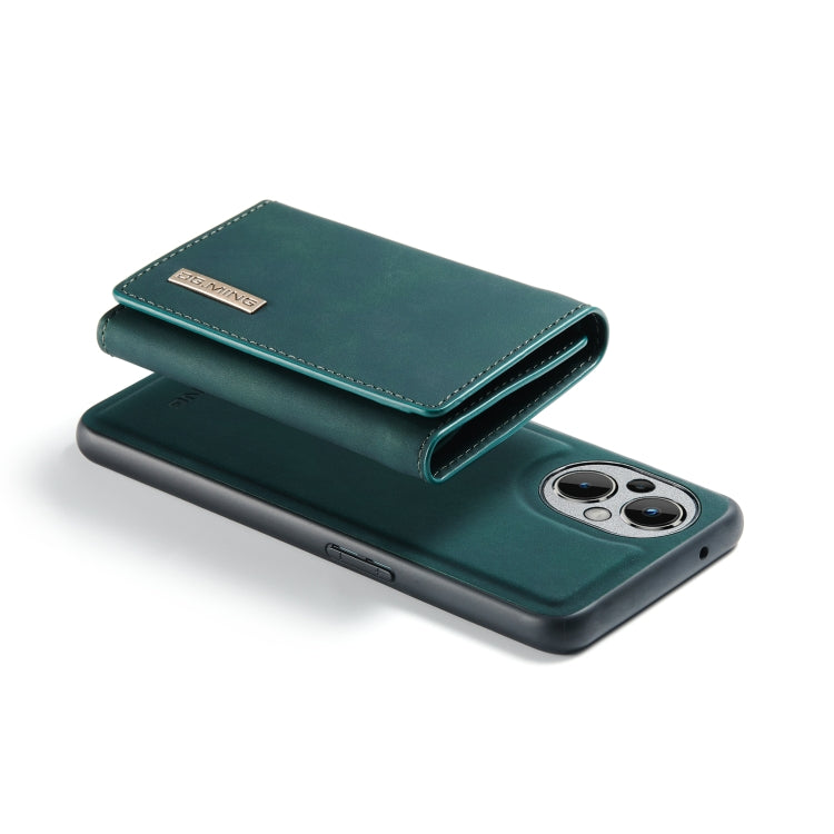 For OnePlus Nord N20 5G DG.MING M1 Series 3-Fold Multi Card Wallet + Magnetic Phone Case(Green) - OnePlus Cases by DG.MING | Online Shopping UK | buy2fix