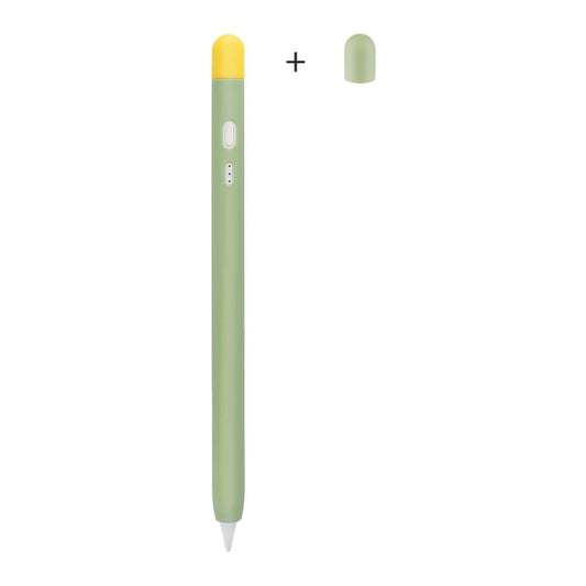 Contrasting Color Series Silicone Protective Pen Case For Yibosi 6(Matcha Green) - Pencil Accessories by buy2fix | Online Shopping UK | buy2fix