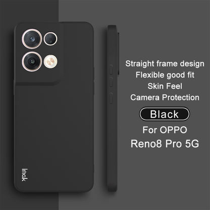 For OPPO Reno8 Pro 5G IMAK UC-4 Series Straight Edge TPU Soft Protective Case(Black) - OPPO Cases by imak | Online Shopping UK | buy2fix