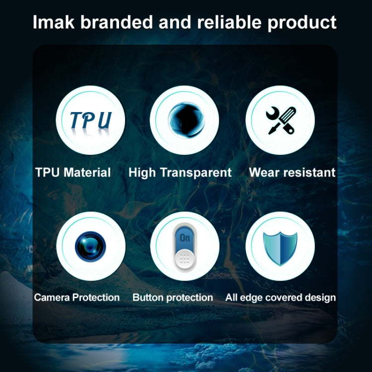 For Tecno Pova 2 IMAK UX-5 Series Shockproof TPU Phone Case(Transparent) - Tecno Cases by imak | Online Shopping UK | buy2fix