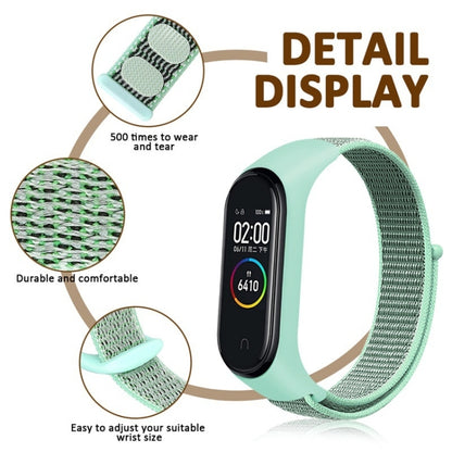 For Xiaomi Mi Band 7 Nylon Weave Watch Band(Ice Cyan) - Watch Bands by buy2fix | Online Shopping UK | buy2fix