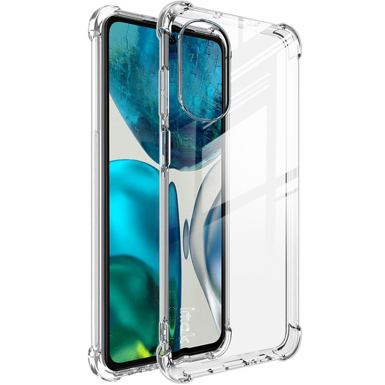 For Motorolo Moto G52 4G / G82 5G IMAK All-inclusive Shockproof Airbag TPU Case with Screen Protector (Transparent) - Motorola Cases by imak | Online Shopping UK | buy2fix
