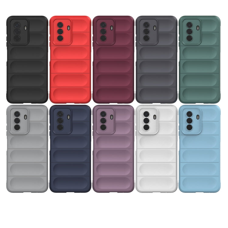 For Huawei Enjoy 50 4G / Nova Y70 Magic Shield TPU + Flannel Phone Case(Red) - Huawei Cases by buy2fix | Online Shopping UK | buy2fix