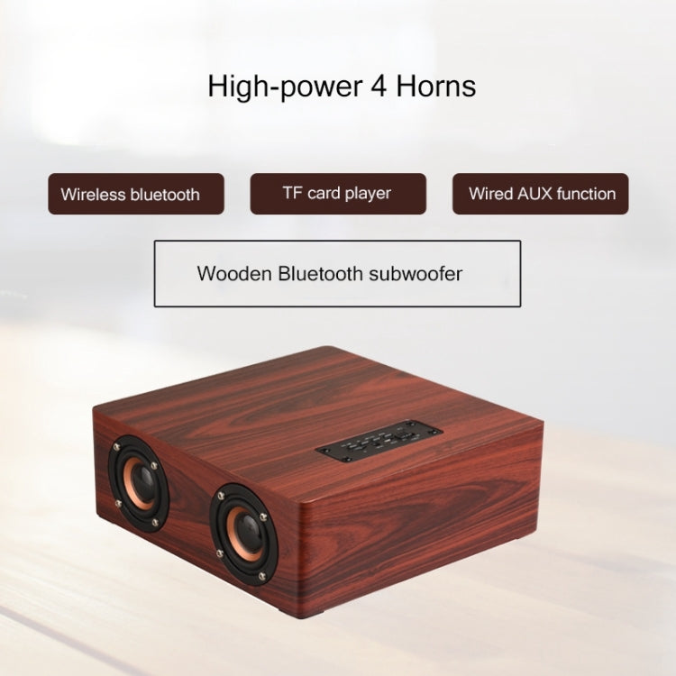 Q5 Home Computer TV Wooden Wireless Bluetooth Speaker(Black Walnut) - Desktop Speaker by buy2fix | Online Shopping UK | buy2fix