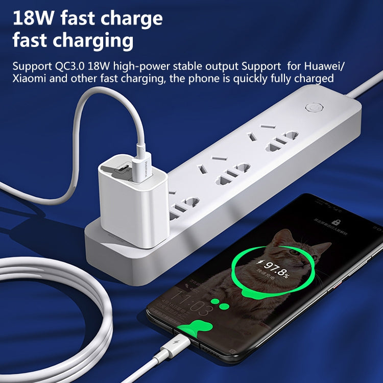 REMAX RP-U68 Speedy Series 20W USB+USB-C/Type-C Interface Fast Charger, Specification:EU Plug(White) - USB Charger by REMAX | Online Shopping UK | buy2fix