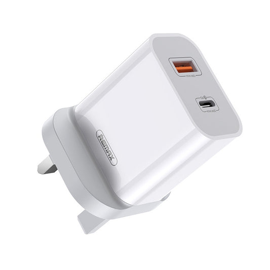 REMAX RP-U68 Speedy Series 20W USB+USB-C/Type-C Interface Fast Charger, Specification:UK Plug(White) - USB Charger by REMAX | Online Shopping UK | buy2fix