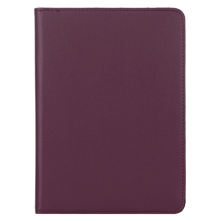 For iPad Air 13 2024 / iPad Pro 12.9 2022 / 2021 / 2020 Litchi Texture Horizontal Flip 360 Degrees Rotation Leather Tablet Case with Holder(Purple) - iPad Pro 12.9 (2022/2021) Cases by buy2fix | Online Shopping UK | buy2fix