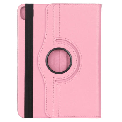 For iPad Air 13 2024 / iPad Pro 12.9 2022 / 2021 / 2020 Litchi Texture Horizontal Flip 360 Degrees Rotation Leather Tablet Case with Holder(Pink) - iPad Pro 12.9 (2022/2021) Cases by buy2fix | Online Shopping UK | buy2fix