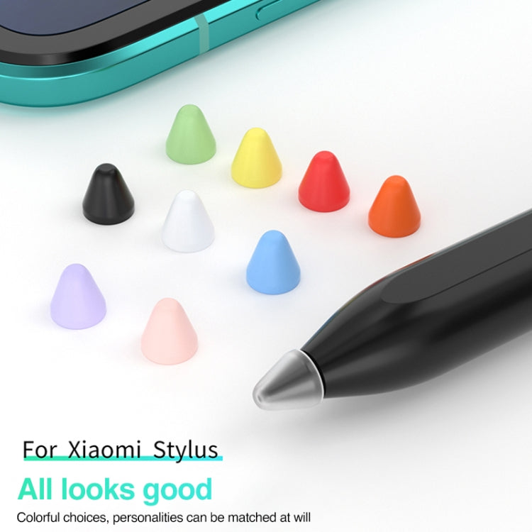10 in 1 / Set Silicone Nib Cap For Xiaomi Pencil(Black) - Pencil Accessories by buy2fix | Online Shopping UK | buy2fix