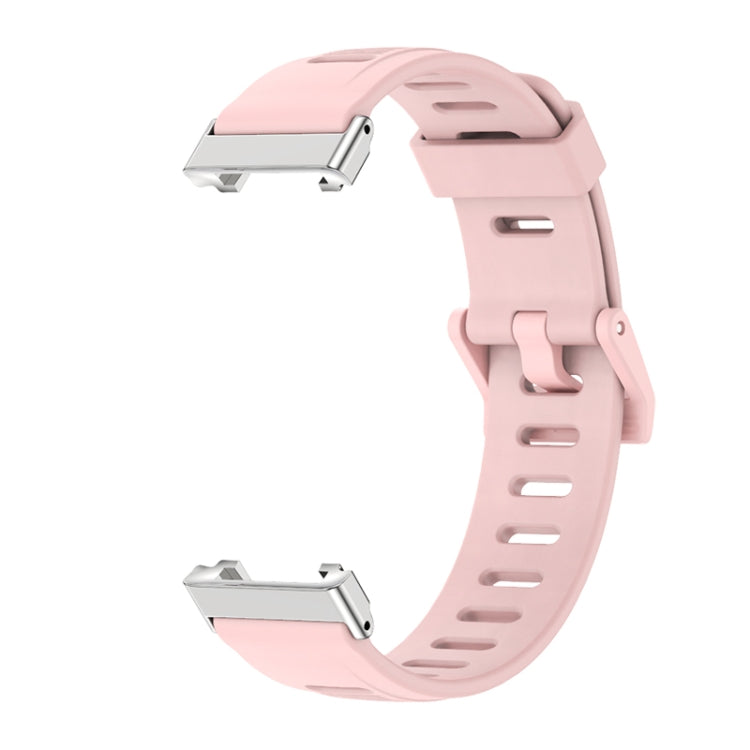 For Xiaomi Mi Band 7 Pro Mijobs Flat Hole TPU Watch Band(Dirty Pink Silver) - Watch Bands by MIJOBS | Online Shopping UK | buy2fix