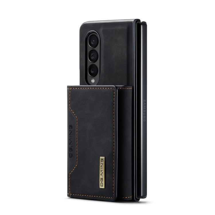 For Samsung Galaxy Z Fold4 DG.MING M2 Series 3-Fold Multi Card Bag Phone Case(Black) - Galaxy Z Fold4 5G Cases by DG.MING | Online Shopping UK | buy2fix