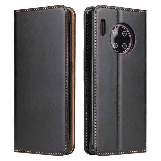 For Huawei Mate 30 Pro Fierre Shann PU Genuine Leather Texture Horizontal Flip Leather Case with Holder & Card Slots & Wallet(Black) - Huawei Cases by FIERRE SHANN | Online Shopping UK | buy2fix