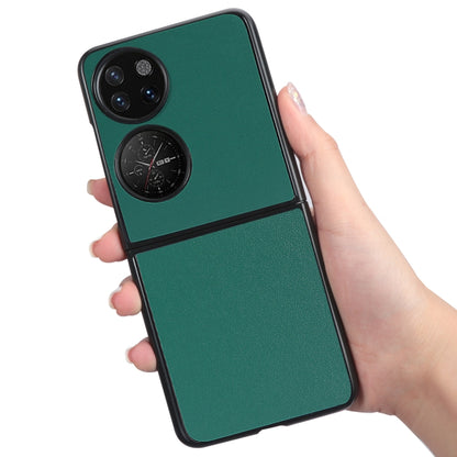 For Huawei P50 Pocket Plain Skin Litchi Texture Phone Case(Green) - Ulefone Cases by buy2fix | Online Shopping UK | buy2fix