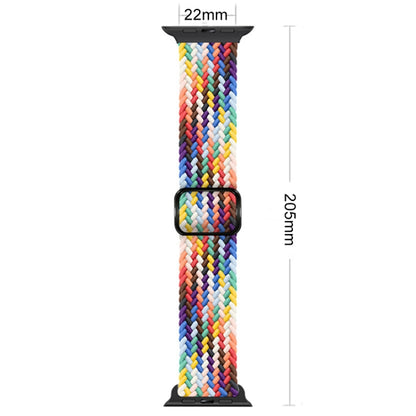 Buckle Nylon Braided Watch Band For Apple Watch Series 8&7 41mm / SE 2&6&SE&5&4 40mm / 3&2&1 38mm(Purple) - Watch Bands by buy2fix | Online Shopping UK | buy2fix