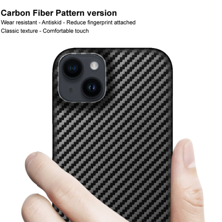 For iPhone 14 Plus IMAK Ruiyi Series Carbon Fiber PU + PC Phone Case - iPhone 14 Plus Cases by imak | Online Shopping UK | buy2fix